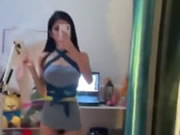 中国の巨乳少女の自撮り